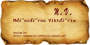 Mészáros Viktória névjegykártya