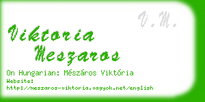 viktoria meszaros business card