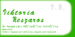 viktoria meszaros business card